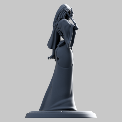 Umieranie, the Cursed Arm Necromancer (2 versions) | Twin Goddess | UNPAINTED Miniature in Resin