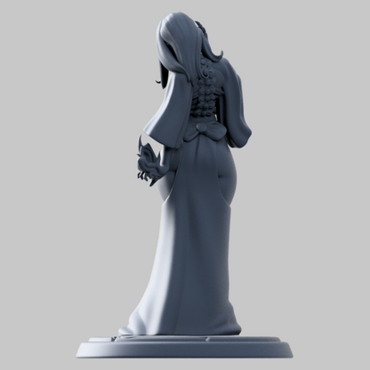 Umieranie, the Cursed Arm Necromancer (2 versions) | Twin Goddess | UNPAINTED Miniature in Resin