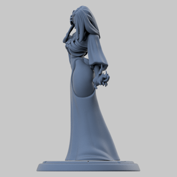 Umieranie, the Cursed Arm Necromancer (2 versions) | Twin Goddess | UNPAINTED Miniature in Resin