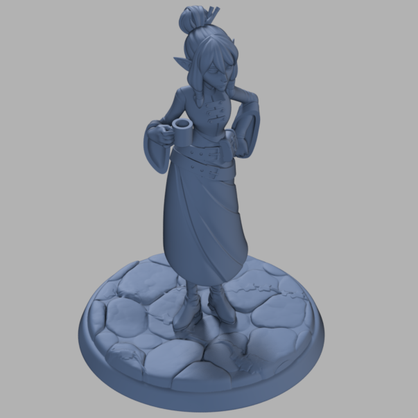 Vivi the Coffee Warlock| Twin Goddess | UNPAINTED Miniature in Resin