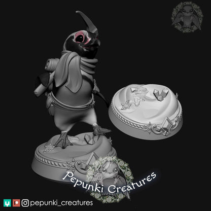 Little Penguin | Pepunki Creatures | UNPAINTED Miniature in Resin