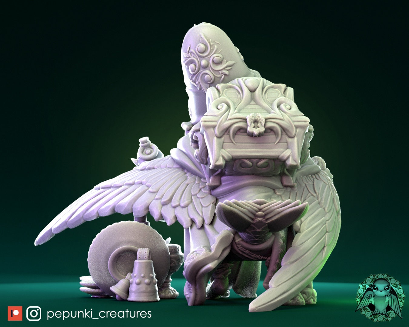 Swift Merchant | Pepunki Creatures | UNPAINTED Miniature in Resin