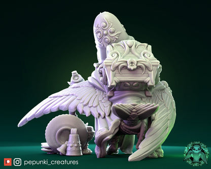 Swift Merchant | Pepunki Creatures | UNPAINTED Miniature in Resin
