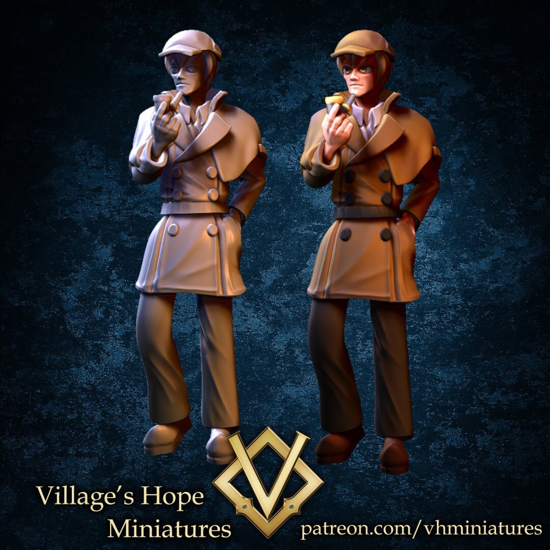 The Detective | Village's Hope Miniatures | UNPAINTED Miniature in Resin