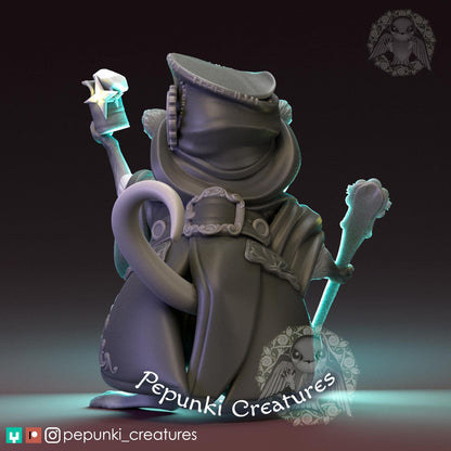 Opossum Metal/tin Collector | Pepunki Creatures | UNPAINTED Miniature in Resin