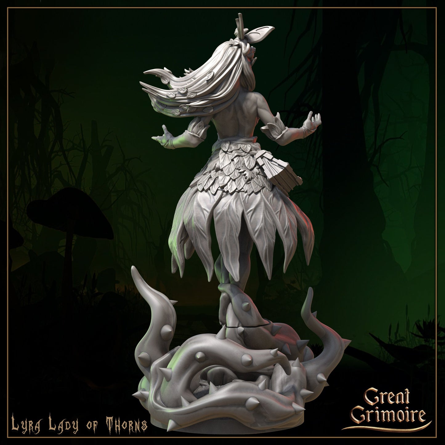 Lyra, Lady of Thorns | Great Grimoire | UNPAINTED Miniature in Resin