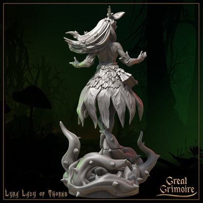 Lyra, Lady of Thorns | Great Grimoire | UNPAINTED Miniature in Resin