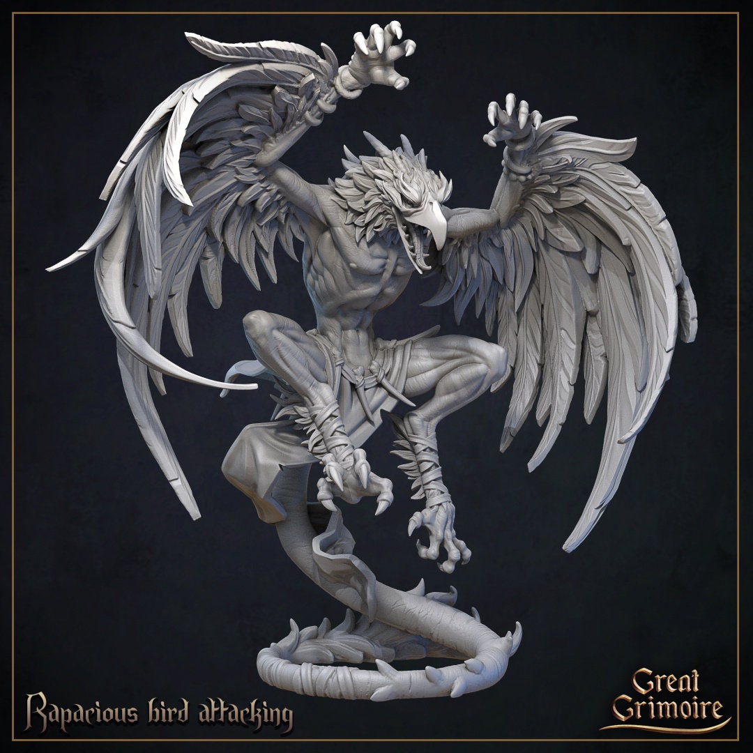 Rapacious Birds (3 versions) | Great Grimoire | UNPAINTED Miniature in Resin