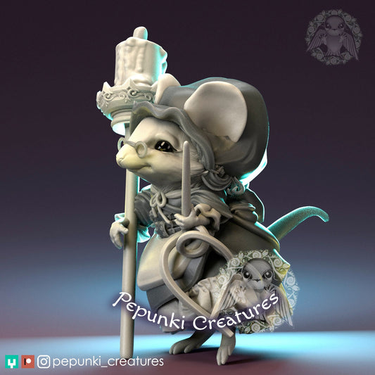 Mouse | Pepunki Creatures | UNPAINTED Miniature in Resin