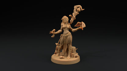Lola, Half-Orc Druid | Scrap Slap Goblin Tribes | Dragon Trappers Lodge | UNPAINTED Miniature in Resin