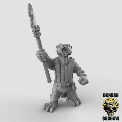 Band of Otter Spearmen (Set of 3) - Duncan Shadow