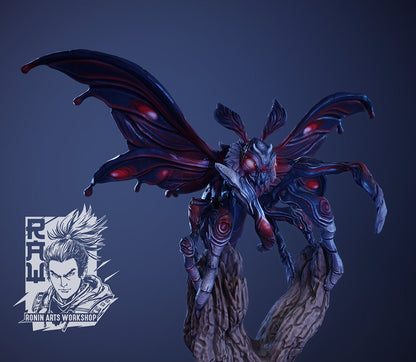 Radiant Matron | Giant Moth with Grubs | Ronin Arts Workshop | UNPAINTED Miniature in Resin