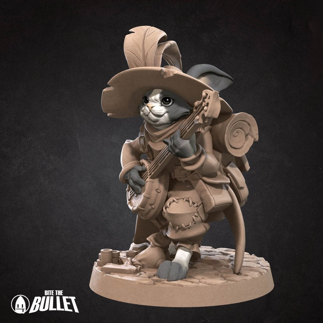 Harengon Bard | Bite the Bullet | UNPAINTED Miniature in Resin
