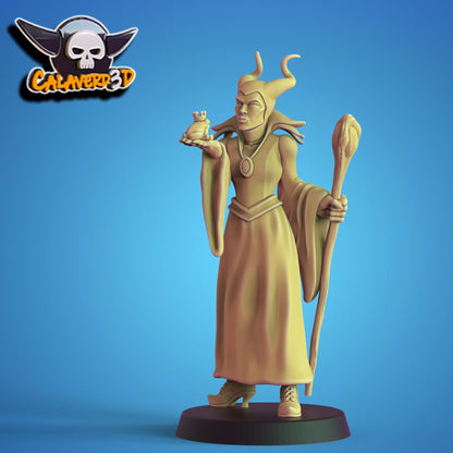 Halloween Witches Fantasy Football Team | Calaverd3D | UNPAINTED Miniature in Resin