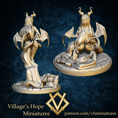 Succubus (2 poses) | Sexy/NSFW | Village's Hope Miniatures | UNPAINTED Miniature in Resin