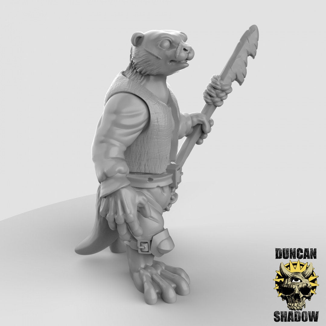 Band of Otter Spearmen (Set of 3) - Duncan Shadow