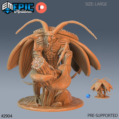 Lobster Cockroach Set (3 versions) | Aqua Tribe Warrior | Underwater Ocean Encounter | Epic Miniatures | UNPAINTED Miniature in Resin