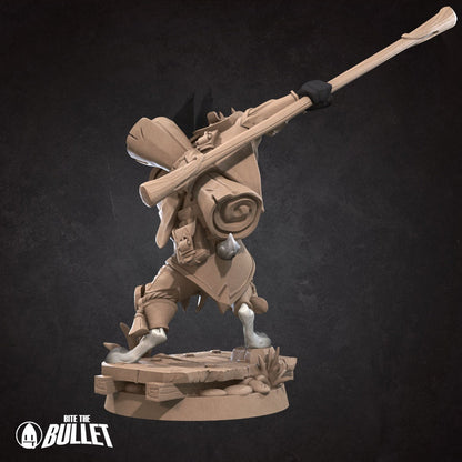 Harengon Monk | Bite the Bullet | UNPAINTED Miniature in Resin