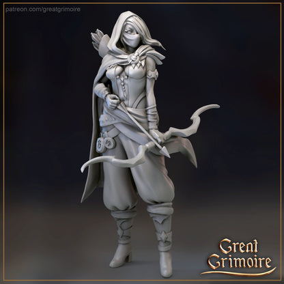 Desert Mercenary Band + Leader | Halls of the Secret Sand Library | Great Grimoire | UNPAINTED Miniature in Resin