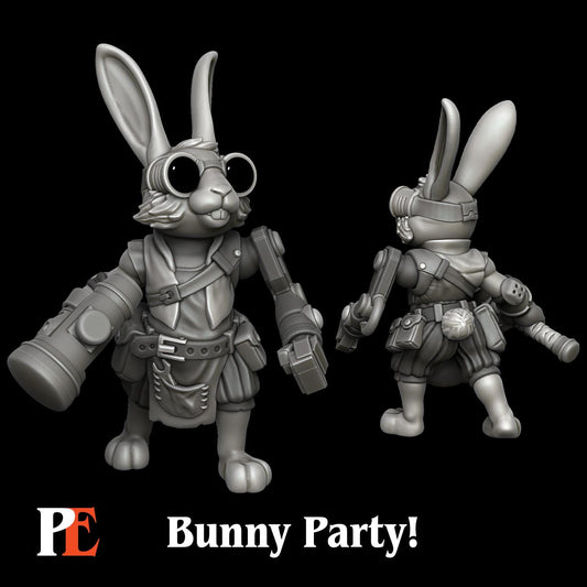 Bunny Artificer | Bunny Party | Printed Encounters | UNPAINTED Miniature in Resin