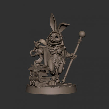 Harengon Wizard | Bite the Bullet | UNPAINTED Miniature in Resin