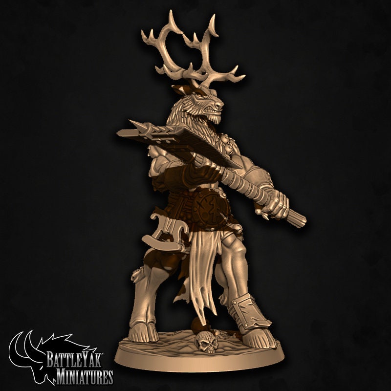 Banedeer Slaypack (7 versions) | Battle Yak Miniatures are One Page Rules Compatible | UNPAINTED Miniature in Resin