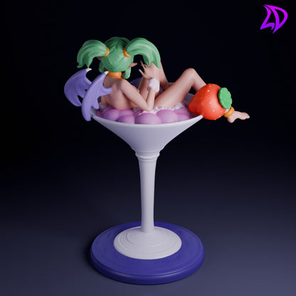 Matini, Drunk Dipping Dragonette | Lavender Devilry | UNPAINTED Miniature in Resin