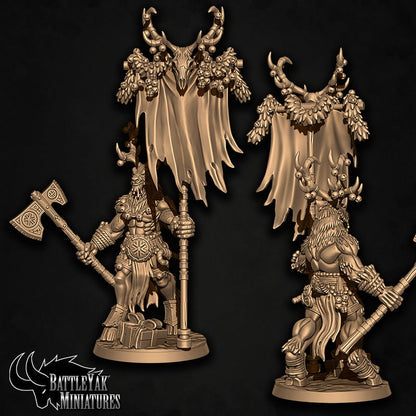 Banedeer Slaypack (7 versions) | Battle Yak Miniatures are One Page Rules Compatible | UNPAINTED Miniature in Resin