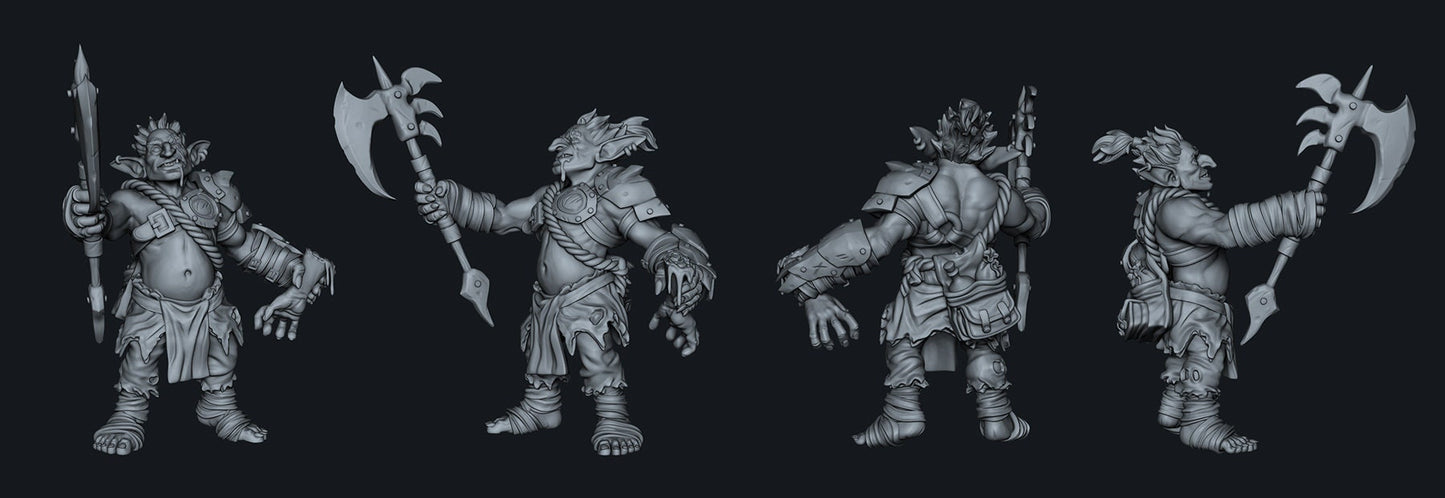 Dhozo, Goblin Berserker | Ronin Arts Workshop | UNPAINTED Miniature in Resin