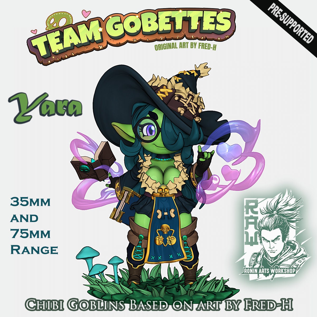 Chibi Goblin, Yara | Ronin Arts Workshop | UNPAINTED Miniature in Resin
