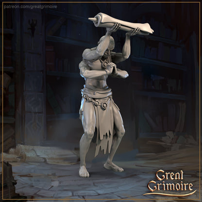 Keepers of the Secret Sand Library (3 versions) | Great Grimoire | UNPAINTED Miniature in Resin