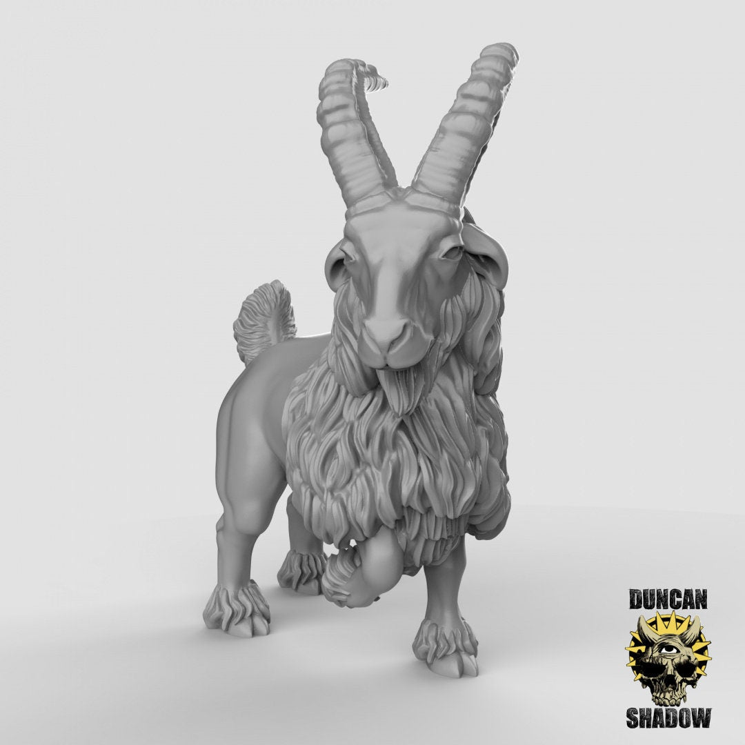 Goats!  (Set of 3)| Duncan Shadow | UNPAINTED Miniature in Resin
