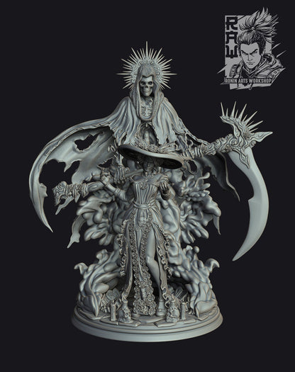 Countess Florentina | Dia de Muertos Catrina & Reaper | Ronin Arts Workshop | UNPAINTED Miniature in Resin