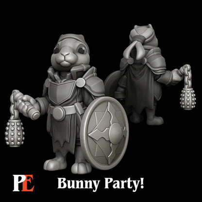 Bunny Cleric | Bunny Party | Printed Encounters | UNPAINTED Miniature in Resin