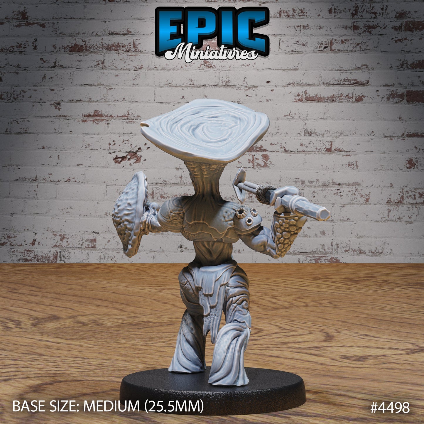 Mushroom Folks Set (3 versions) | Fungus Warrior | Swamp Encounter | Epic Miniatures | UNPAINTED Miniature in Resin