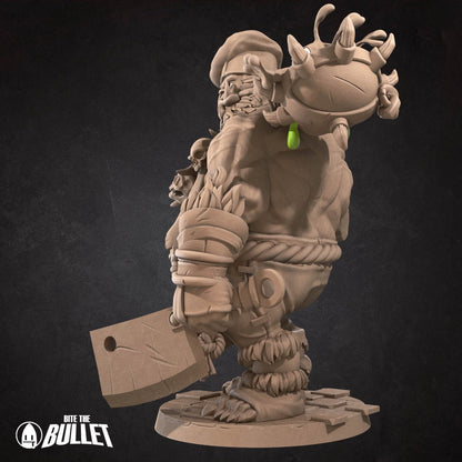 Ogre Chef (2 versions) | Bite the Bullet | UNPAINTED Miniature in Resin