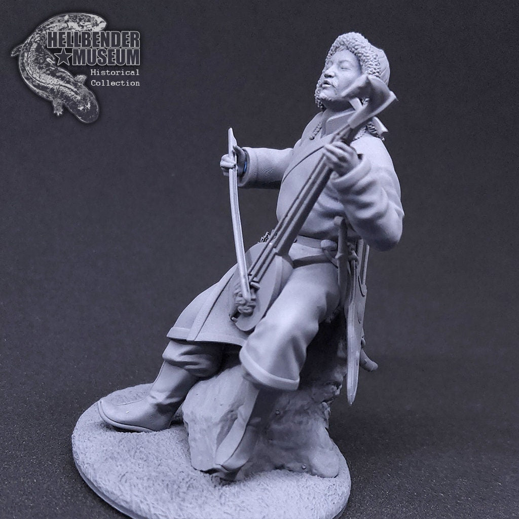 Mongolian Throat Singer | Batu, Master of the Bow | Hellbender Museum | UNPAINTED Miniature in Resin
