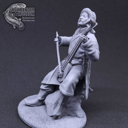 Mongolian Throat Singer | Batu, Master of the Bow | Hellbender Museum | UNPAINTED Miniature in Resin