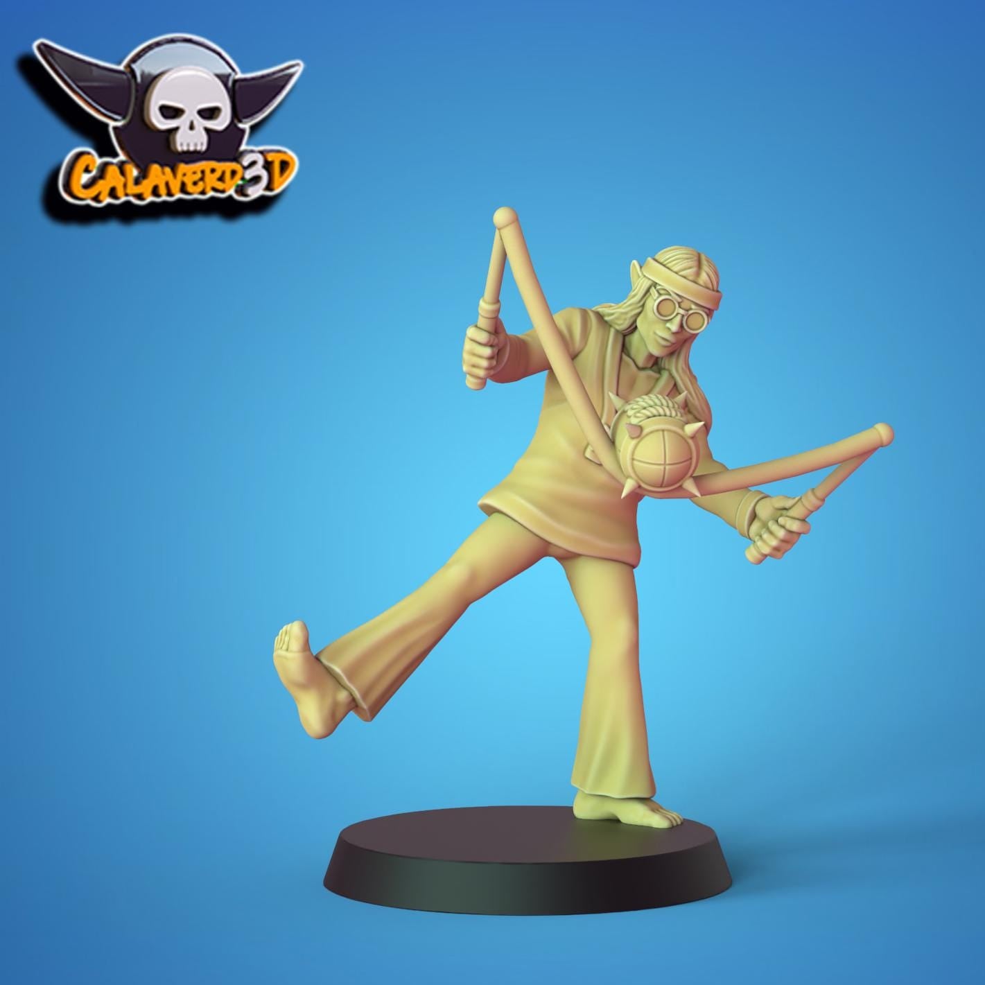 Flower Power Elf Fantasy Football Team | Calaverd3D | UNPAINTED Miniature in Resin