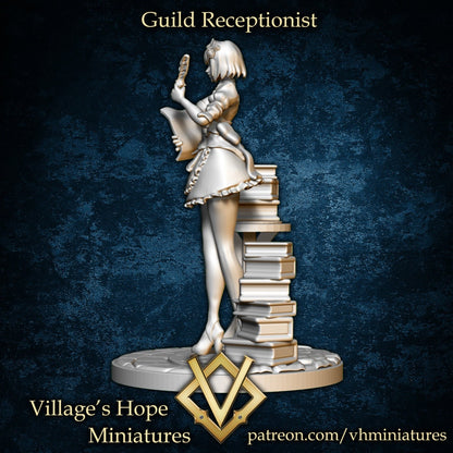 Guild Receptionist | Village's Hope Miniatures | UNPAINTED Miniature in Resin