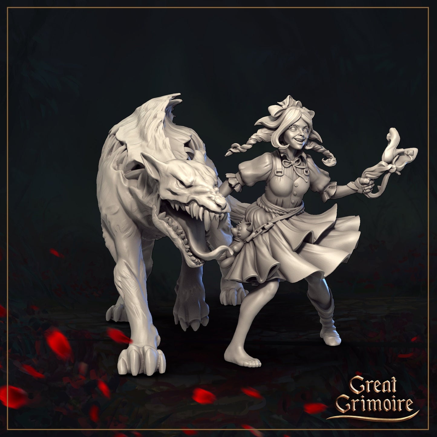 Dorothy & Friends | Wizard of Oz | Veil of the Emerald Dreams | Great Grimoire | UNPAINTED Miniature in Resin