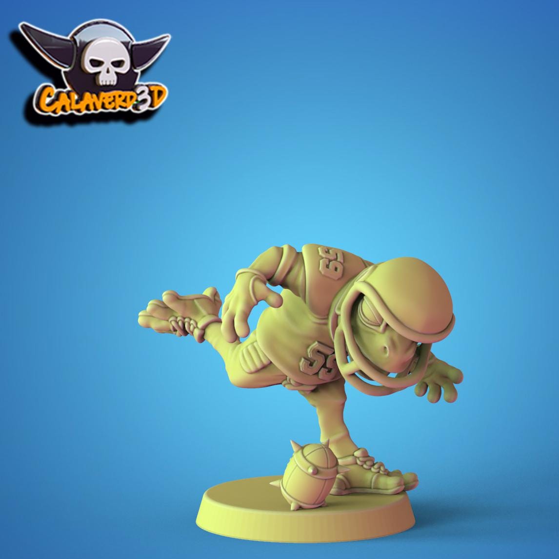 NFFL (National Frog Football League) Fantasy Football Team | Calaverd3D | UNPAINTED Miniature in Resin