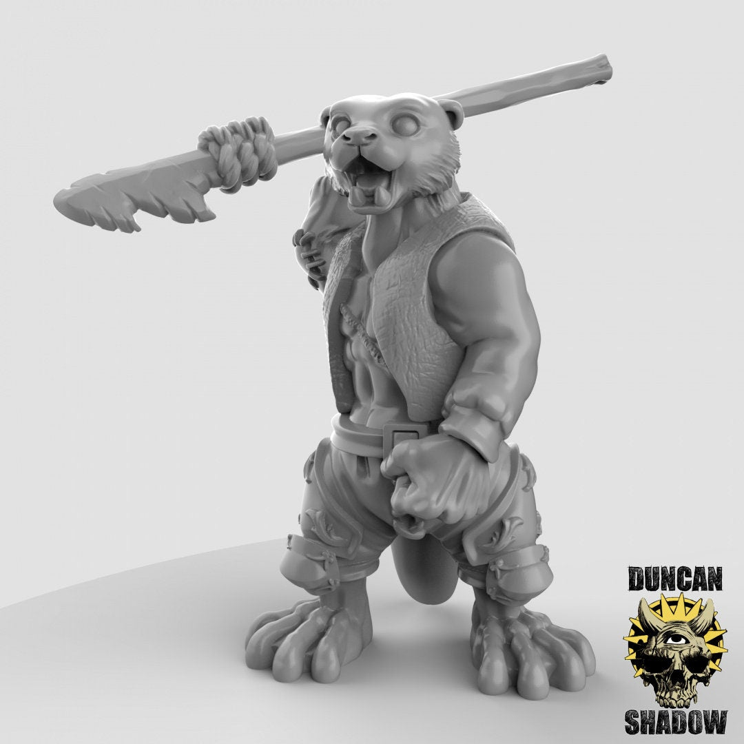 Band of Otter Spearmen (Set of 3) - Duncan Shadow