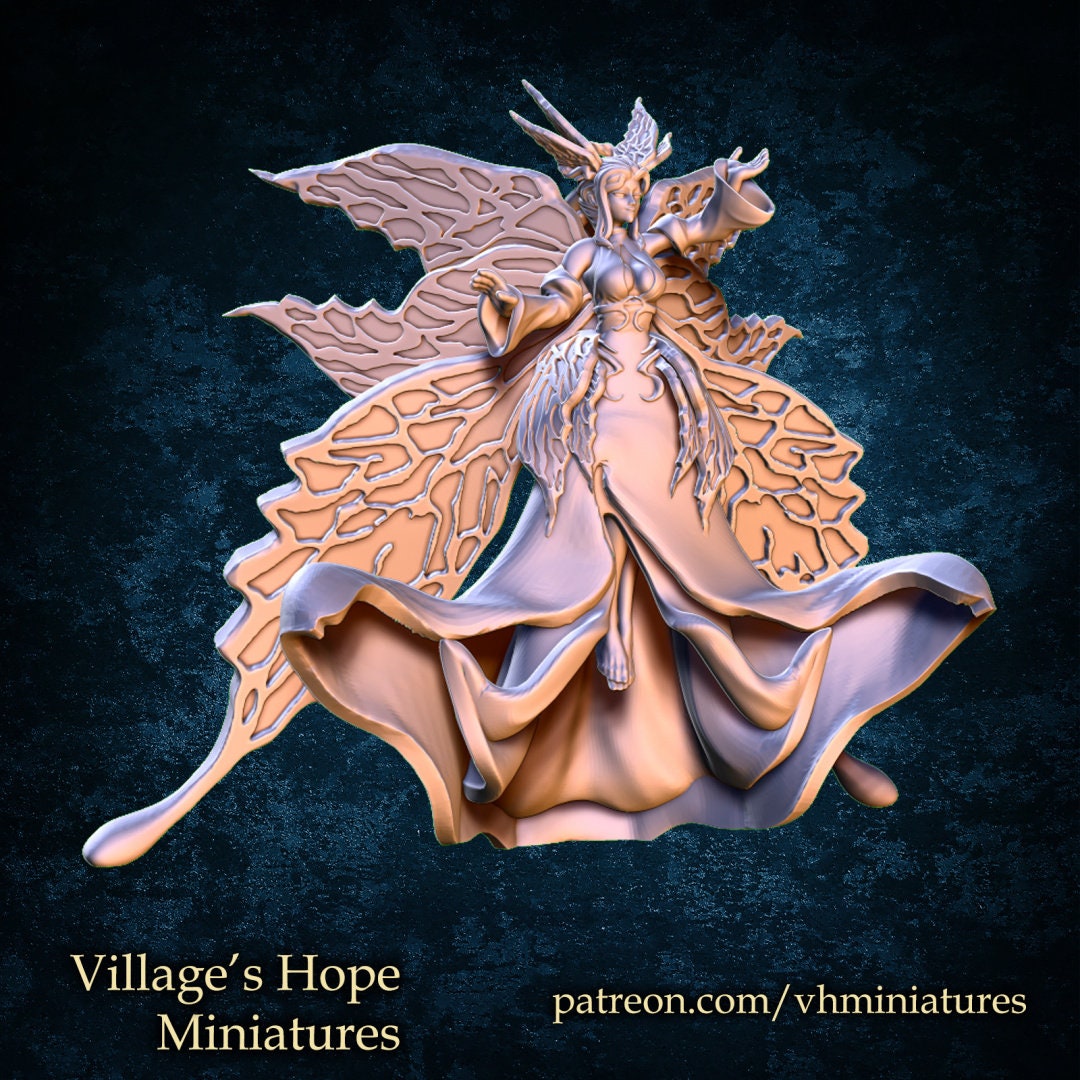 Titania Queen of Fairy | Village's Hope Miniatures | UNPAINTED Miniature in Resin