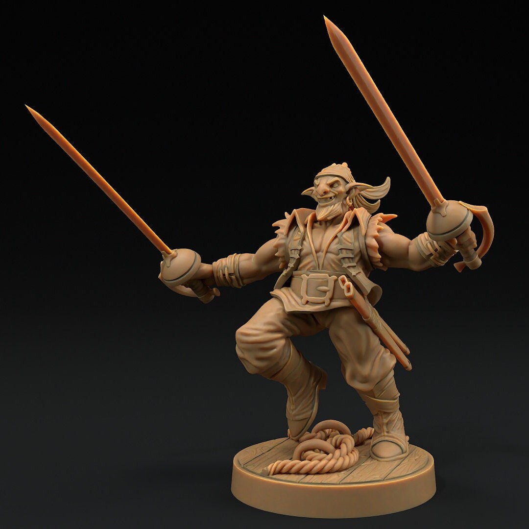 Hobgoblin Pirates (3 versions) | Hunt for The Last Sea Angel | Dragon Trappers Lodge | UNPAINTED Miniature in Resin