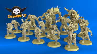 Servants of Chaos Fantasy Football Team | Calaverd3D | UNPAINTED Miniature in Resin