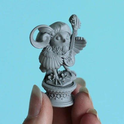 Bird Bard Opolovnik | Pepunki Creatures | UNPAINTED Miniature in Resin