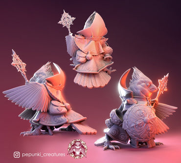 Cardinal Cardinal | Pepunki Creatures | UNPAINTED Miniature in Resin