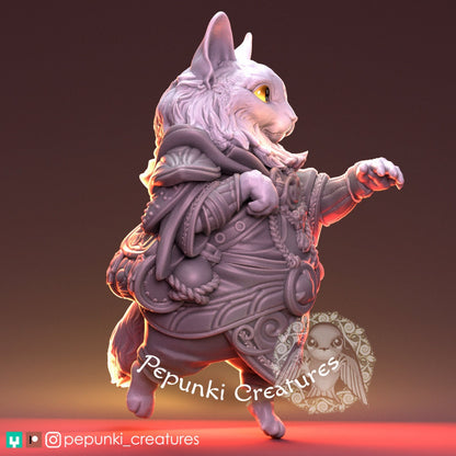 Stepan Noble Cat | Pepunki Creatures | UNPAINTED Miniature in Resin