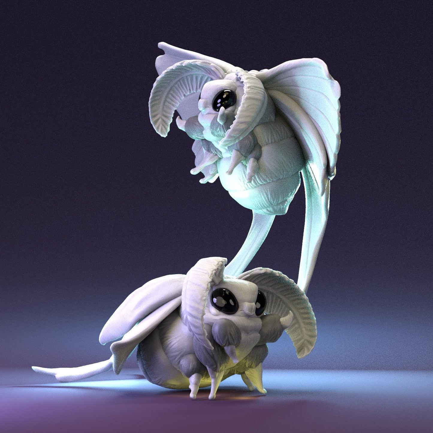 Little Moth (2 versions) | Pepunki Creatures | UNPAINTED Miniature in Resin